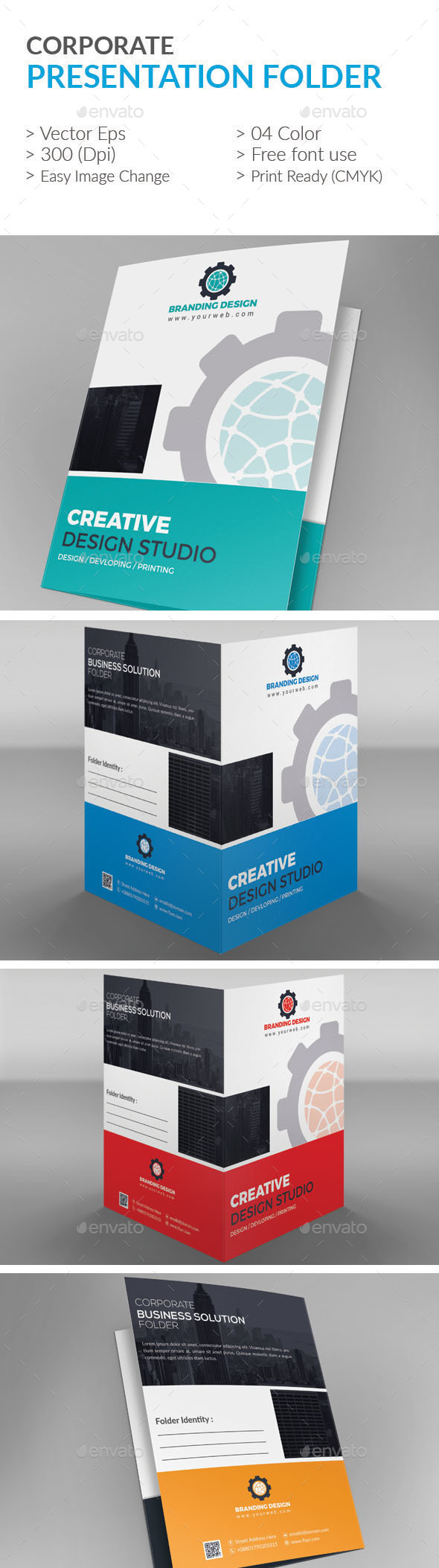 Presentation folder - Stationery Print Templates