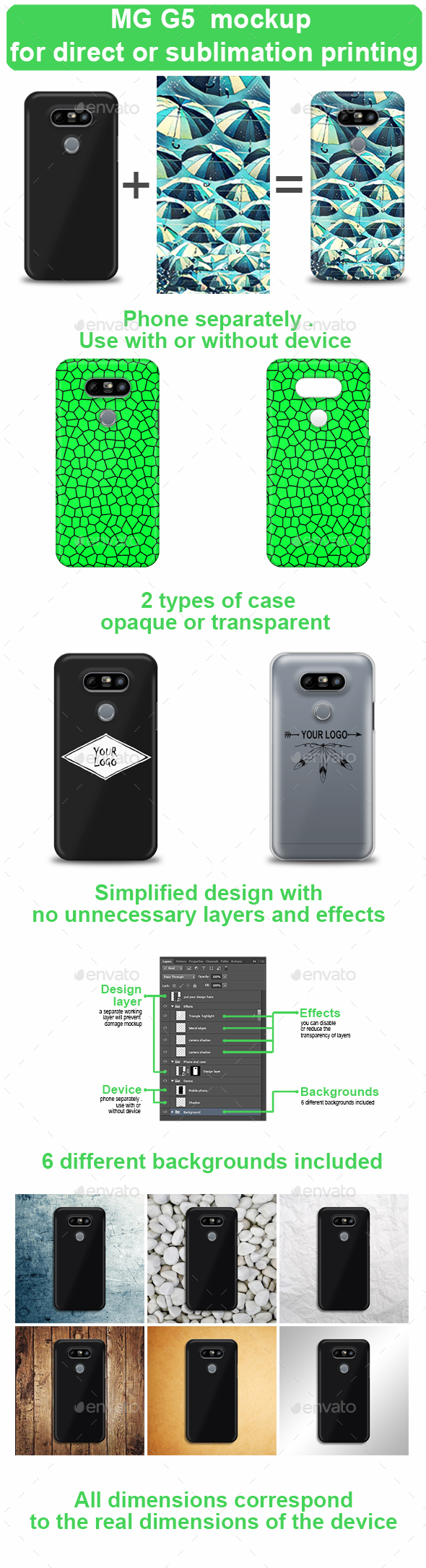 MG G5 Mockup for Direct or Sublimation Printing - Miscellaneous Print