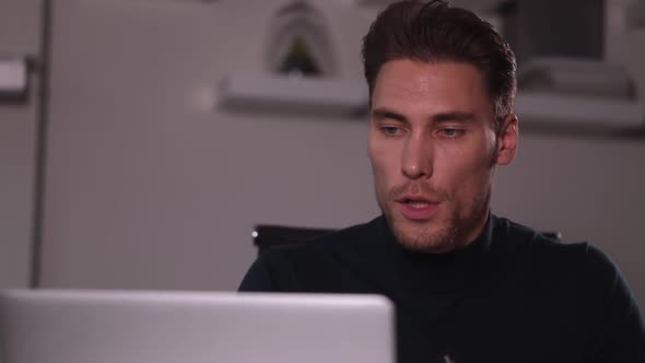 Man in Front of Camera Has Conversation in Front of Camera and Denies Spbi Work alt