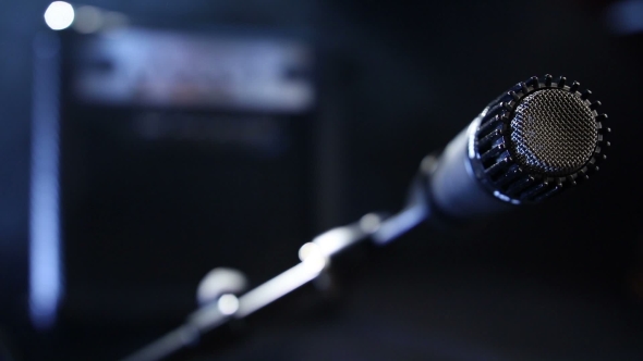 Microphone Device To Record Audio And Guitar Sound alt