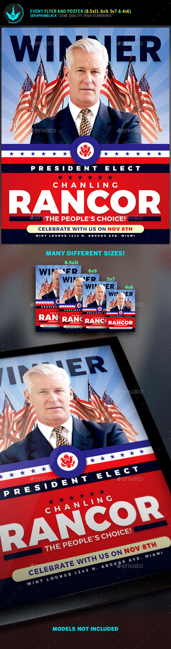 President Elect Political Flyer Template - Corporate Flyers