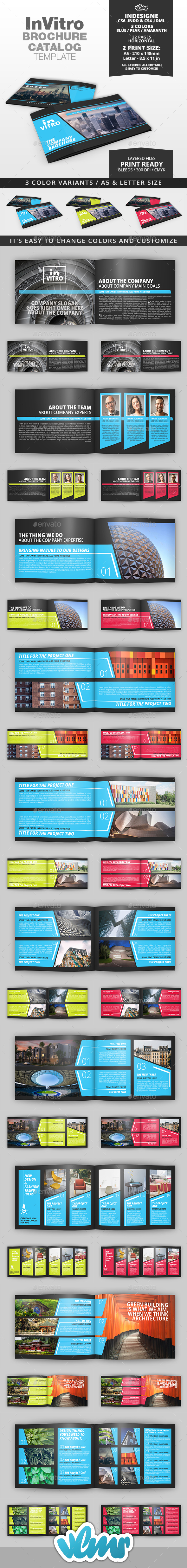 InVitro Company Brochure / Catalog Template - Catalogs Brochures