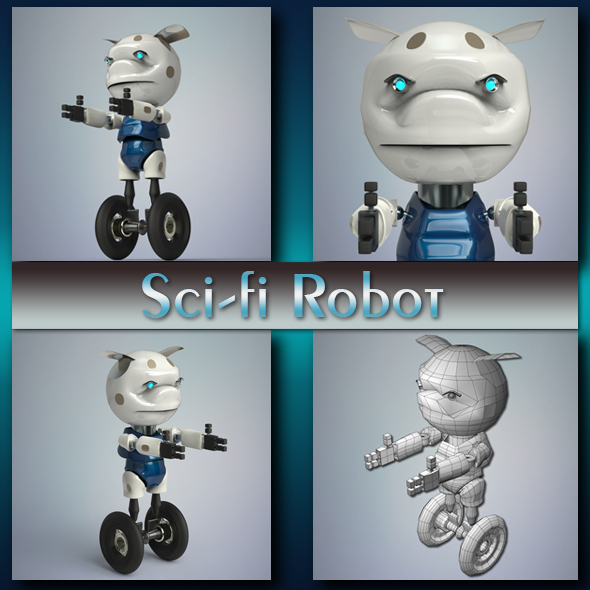 Sci-fi Robot - 3Docean 18696072