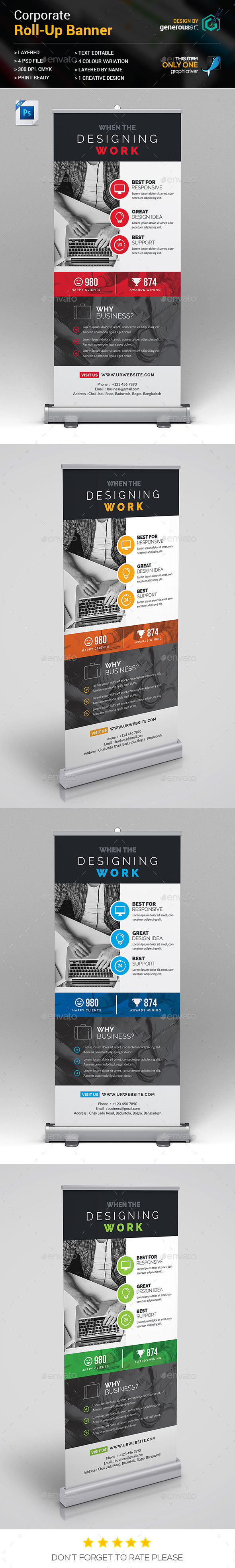 Roll-Up Banner - Signage Print Templates