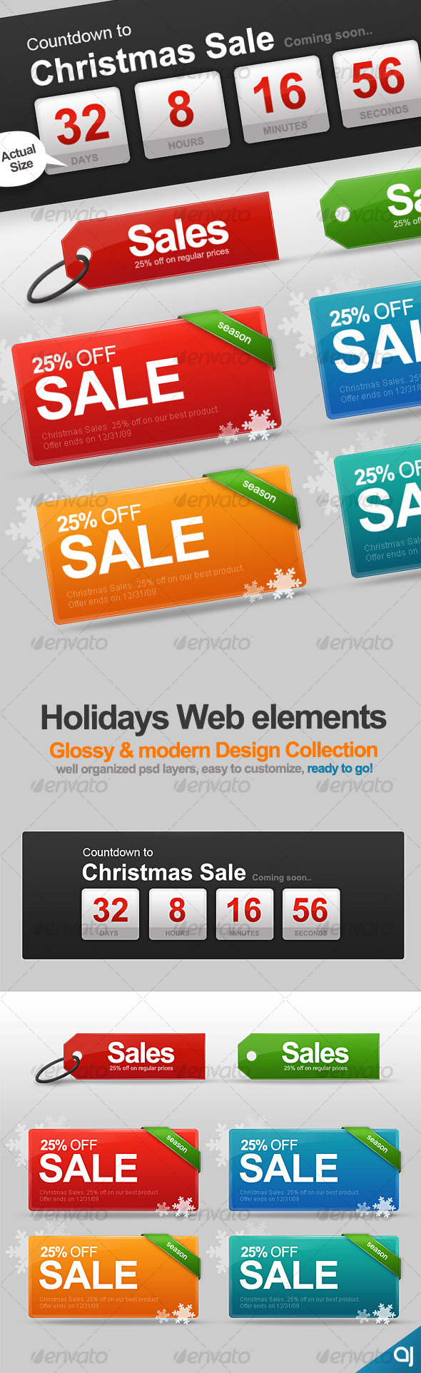 Holiday Web Elements collection - Web Elements