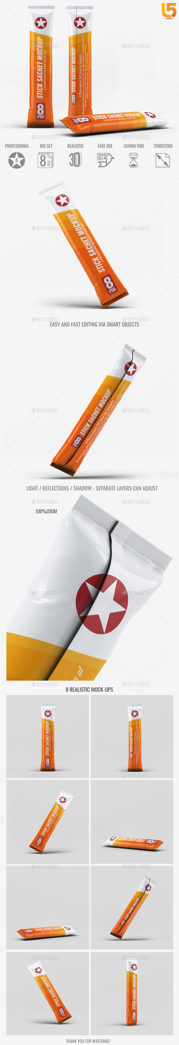 Download Stick Sachet Mock Up By L5design Graphicriver