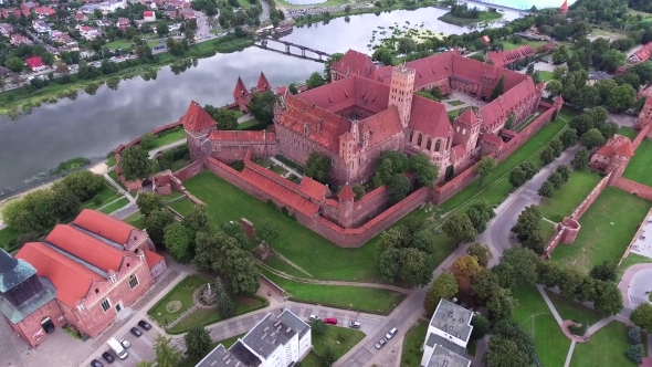 Old Huge Castle On River