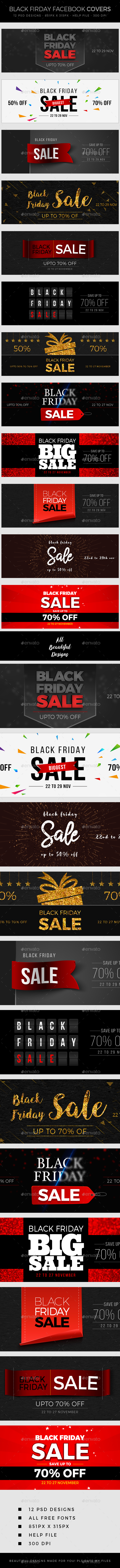 Black Friday Sale Facebook Covers