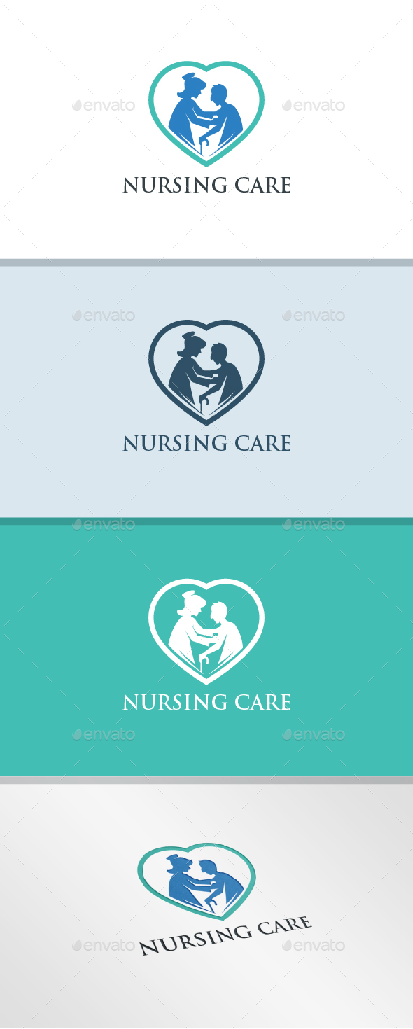 Nursing Care - Humans Logo Templates