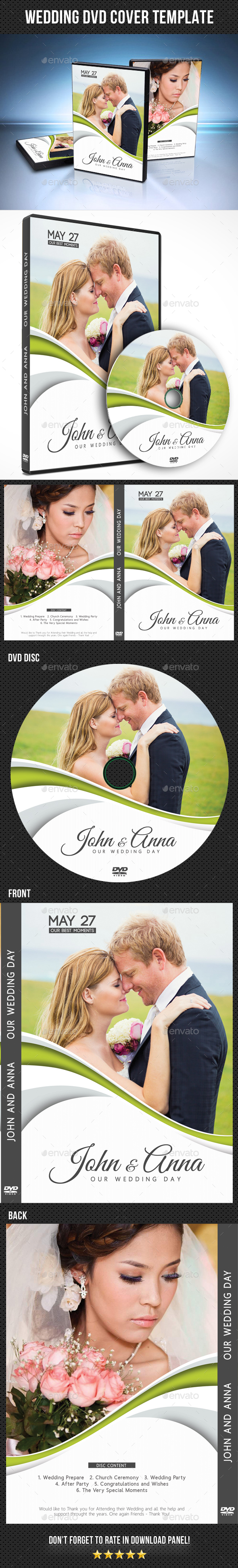 Wedding DVD Cover Template 19 - CD & DVD Artwork Print Templates