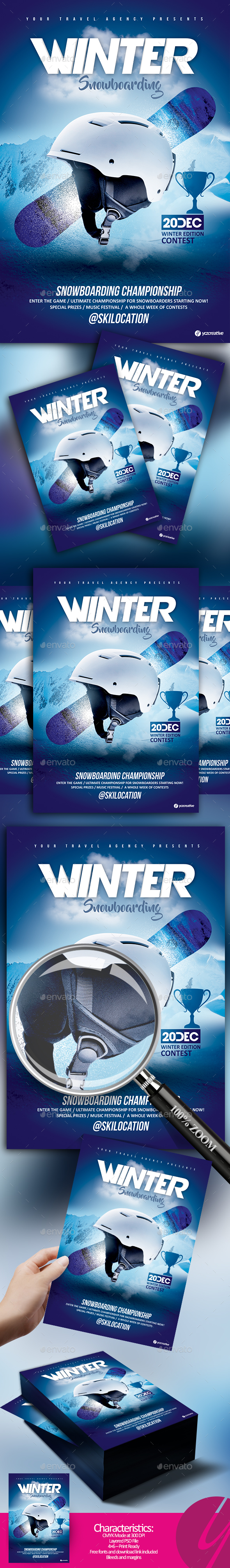 Winter Snowboarding Contest - Sports Events