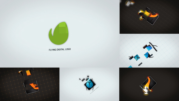 Digital Flying Logo - VideoHive 18704668