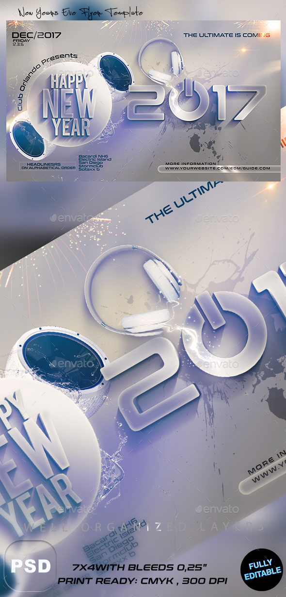 New Years Eve Flyer - Events Flyers