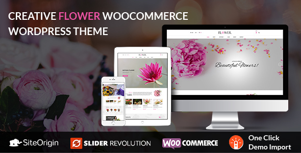 Creative Flower Woocommerce WordPress Theme