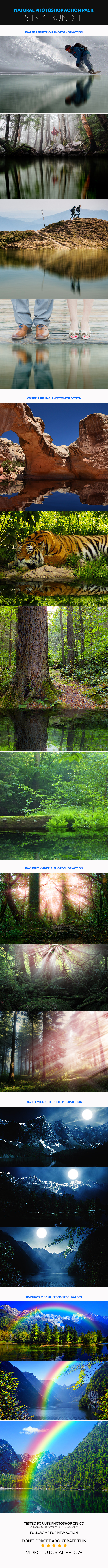 Natural Photoshop Action Bundle - Photo Effects Actions