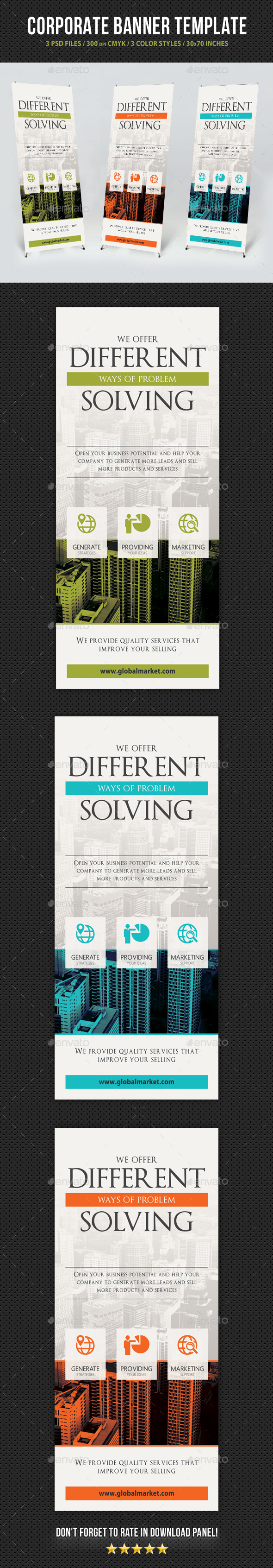 Corporate Business Banner Template V5 - Signage Print Templates