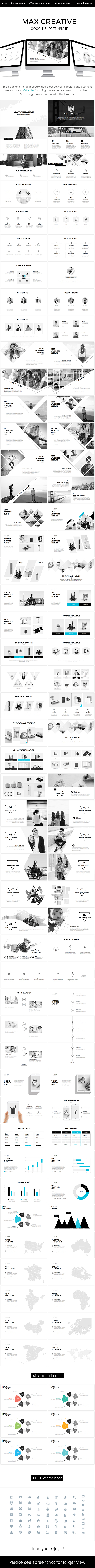 Max Creative Google Slide Template - Google Slides Presentation Templates