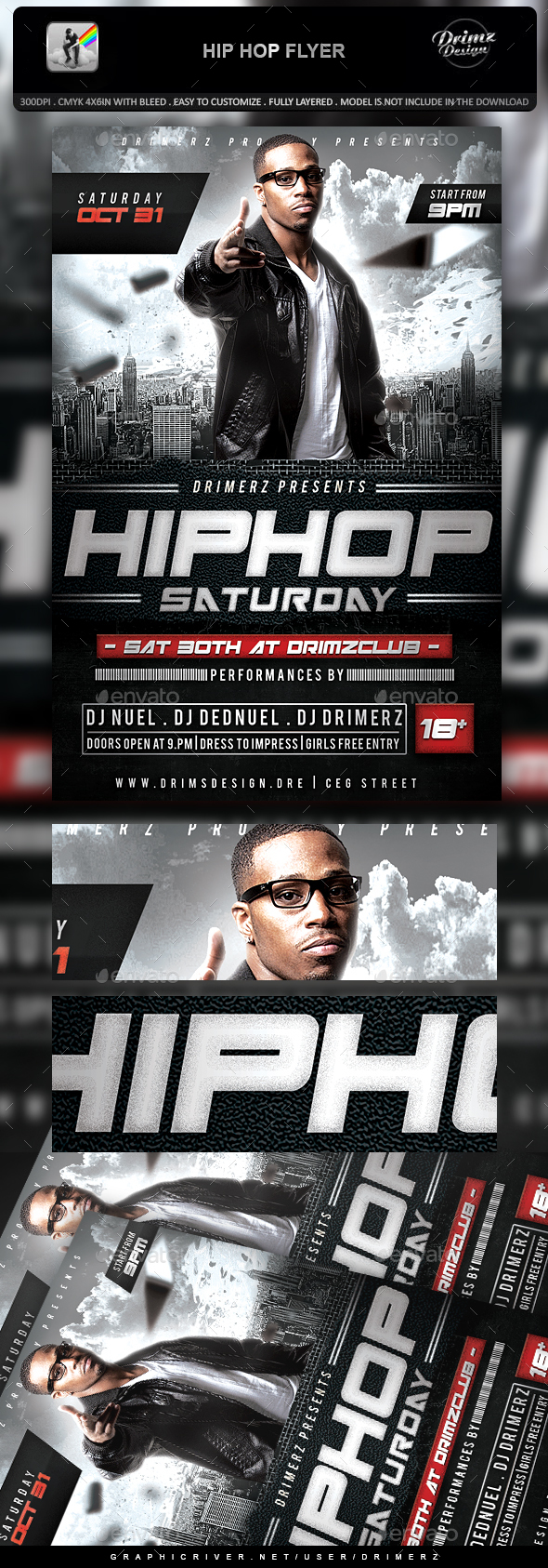 Hip Hop Flyer - Events Flyers