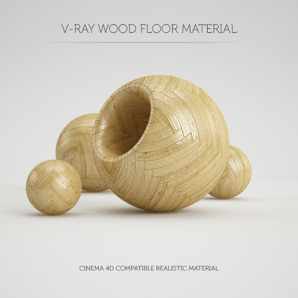 C4D V-Ray Parquet Wood Floor Material - 3DOcean Item for Sale