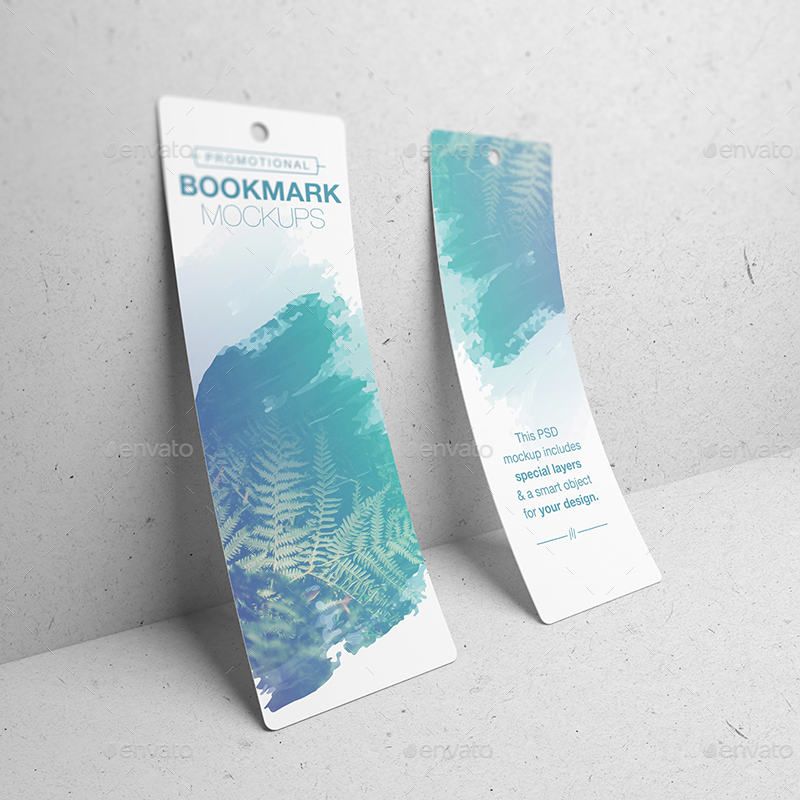 Promotional Bookmark Mockups by Wutip | GraphicRiver