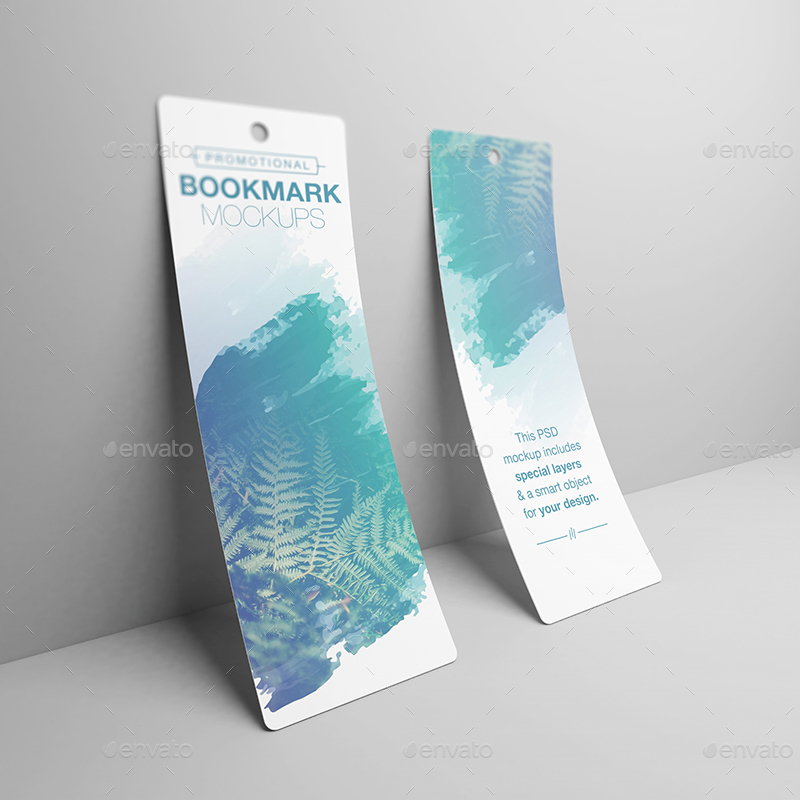 Download Promotional Bookmark Mockups By Wutip Graphicriver