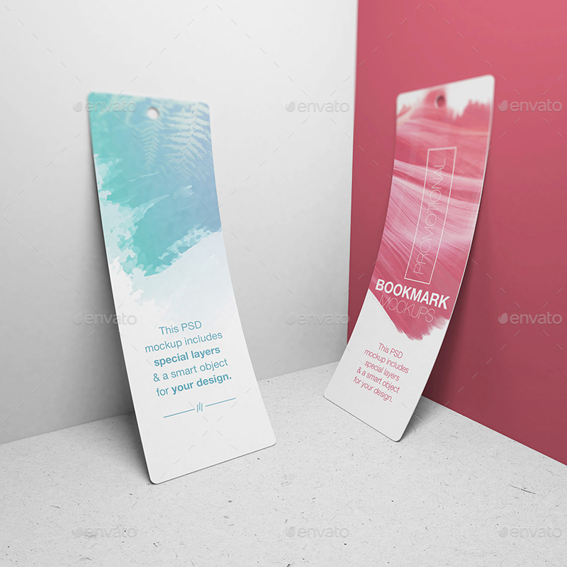 Download Promotional Bookmark Mockups By Wutip Graphicriver