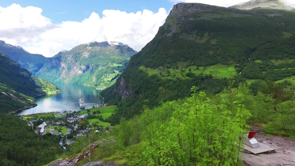 Geiranger Fjord, Norway. alt