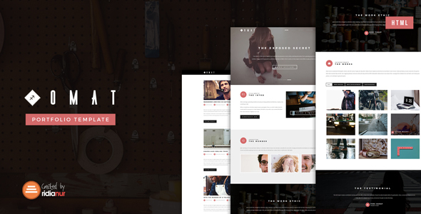 Trending Omat - Responsive One Page Portfolio HTML Template