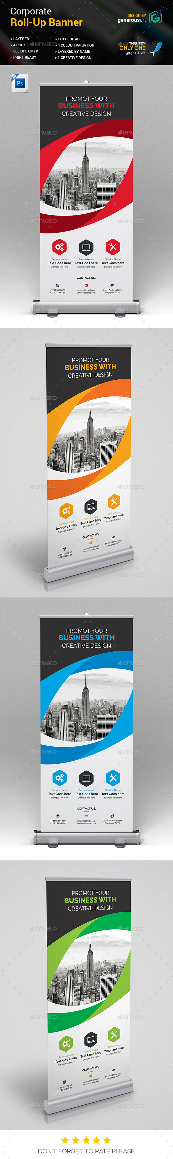 Roll-Up Banner - Signage Print Templates