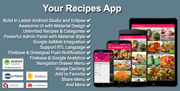android recipe app source code
