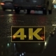Car Arrived To Paid Parking. Car Lights Reflect On Rainy Road And At Night City - VideoHive Item for Sale