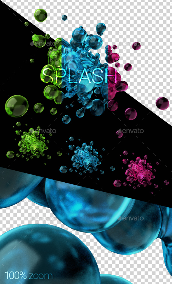 3D Render of Liquid Splash - Abstract 3D Renders