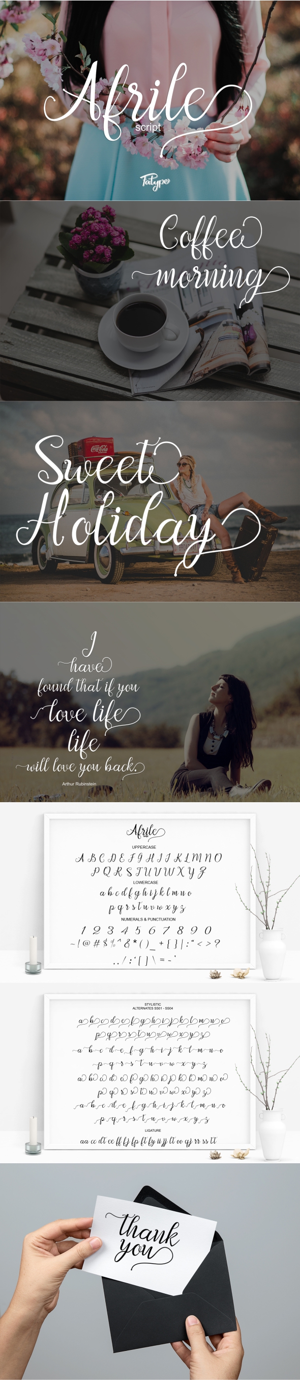 Afrile script - Script Fonts