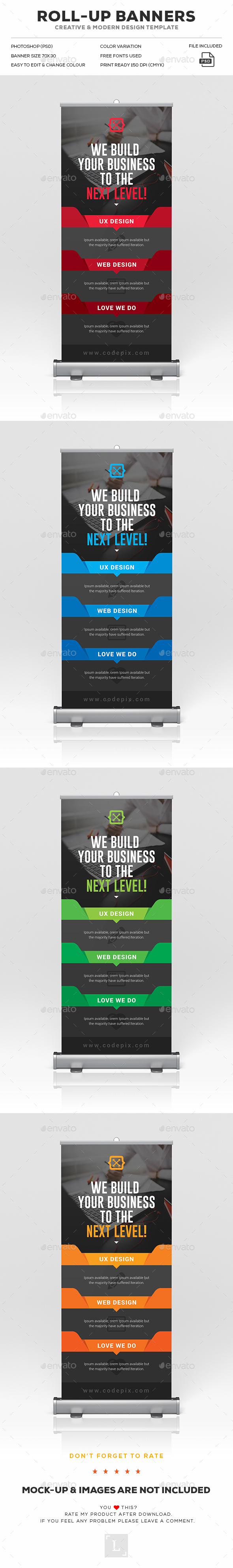 Roll-Up Banner - Signage Print Templates