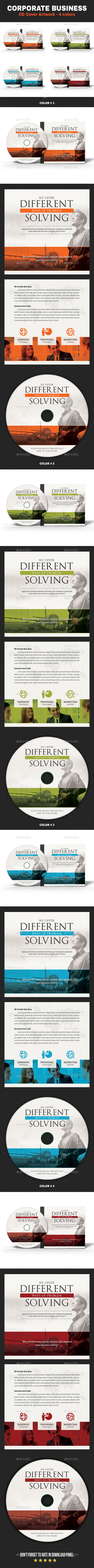 Corporate Business CD Cover Artwork V10 - CD & DVD Artwork Print Templates