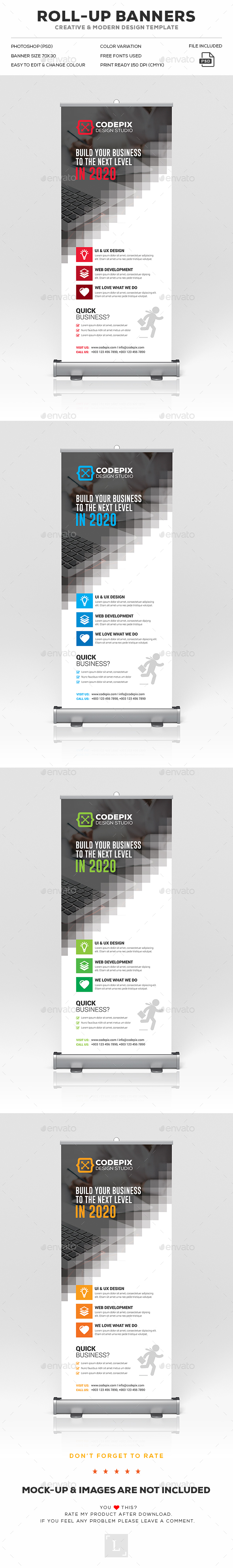 Corporate Roll-Up Banner - Signage Print Templates