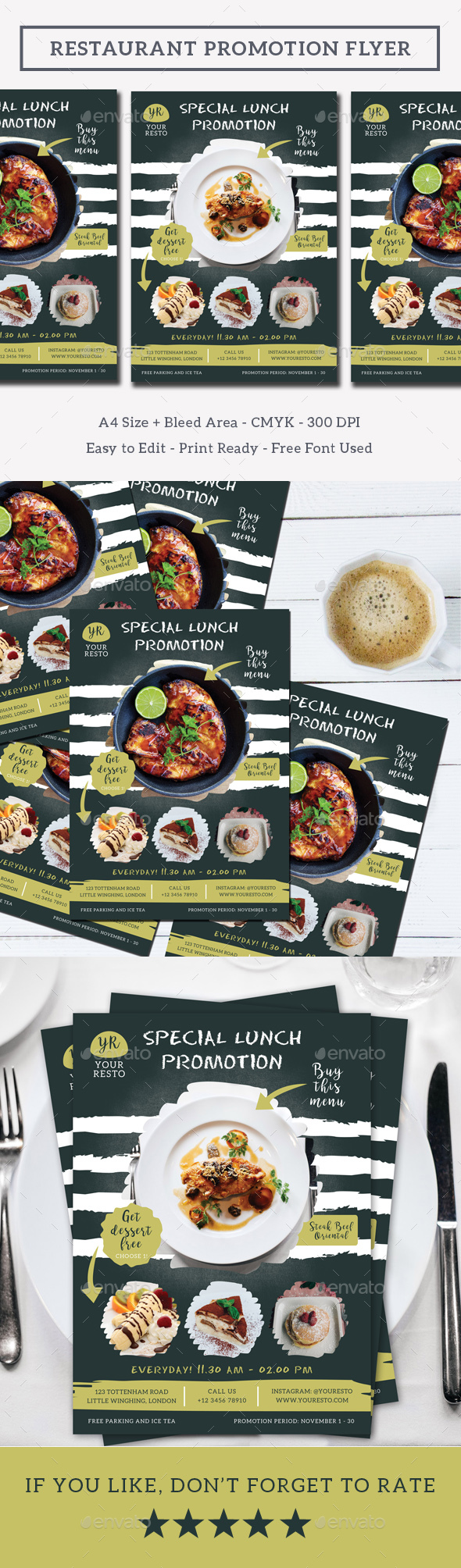 Restaurant Promotion Flyer - Restaurant Flyers