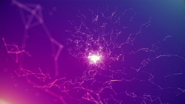 Points And Lines System Blue And Pink alt