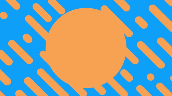 Geometric moving orange shapes alt