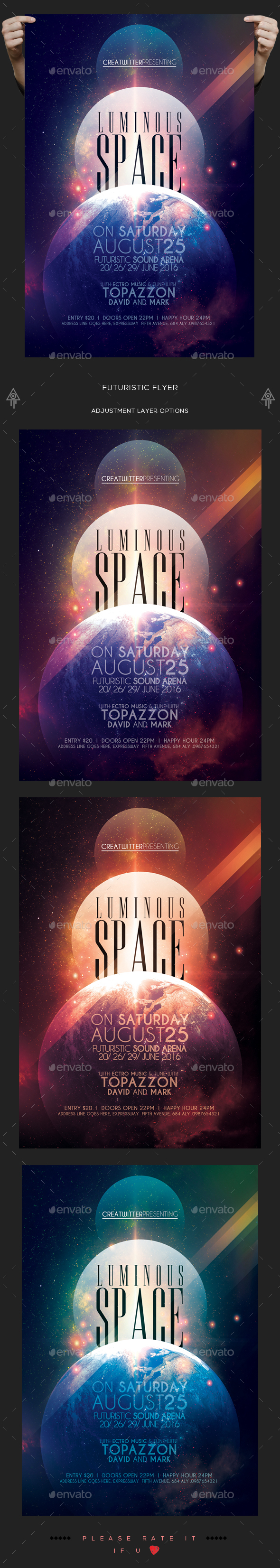 Futuristic Space Flyer - Clubs & Parties Events