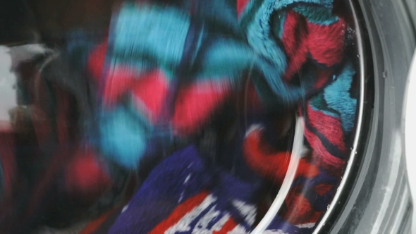 Washing Machine Reel Downloaded The Colored Towels alt