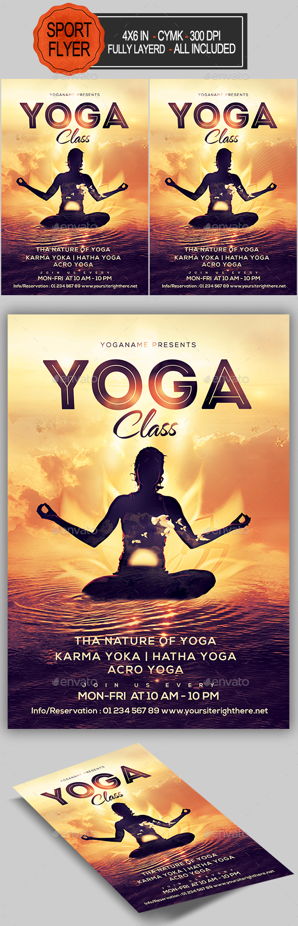 Yoga Flyer - Sports Events
