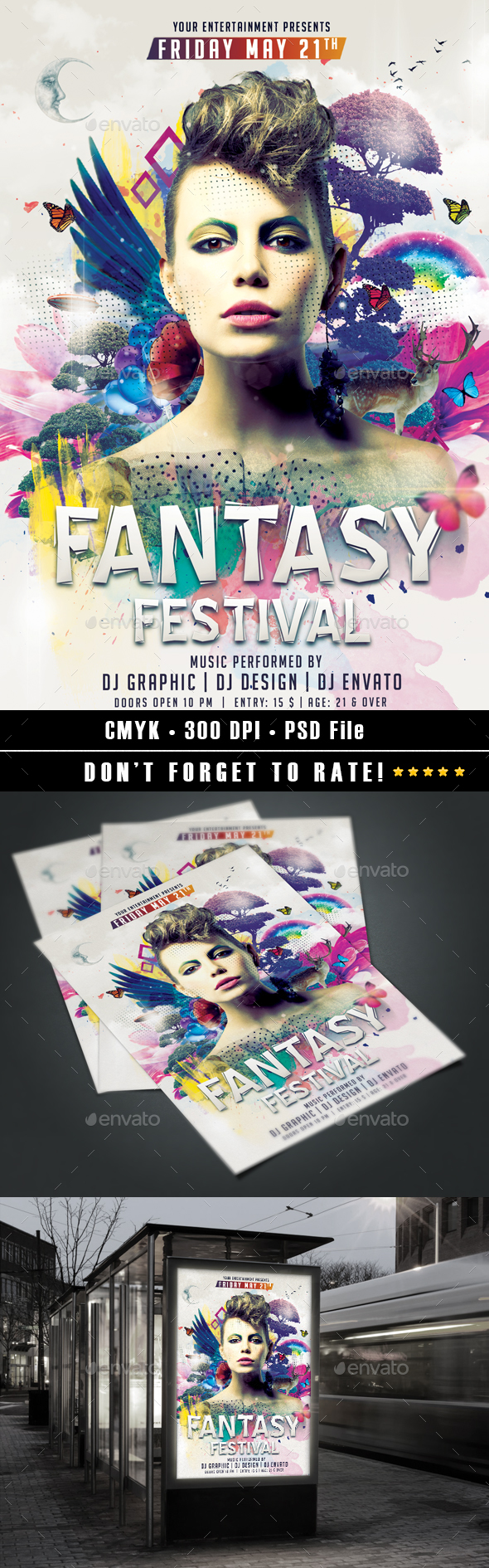 Fantasy Festival Flyer - Events Flyers