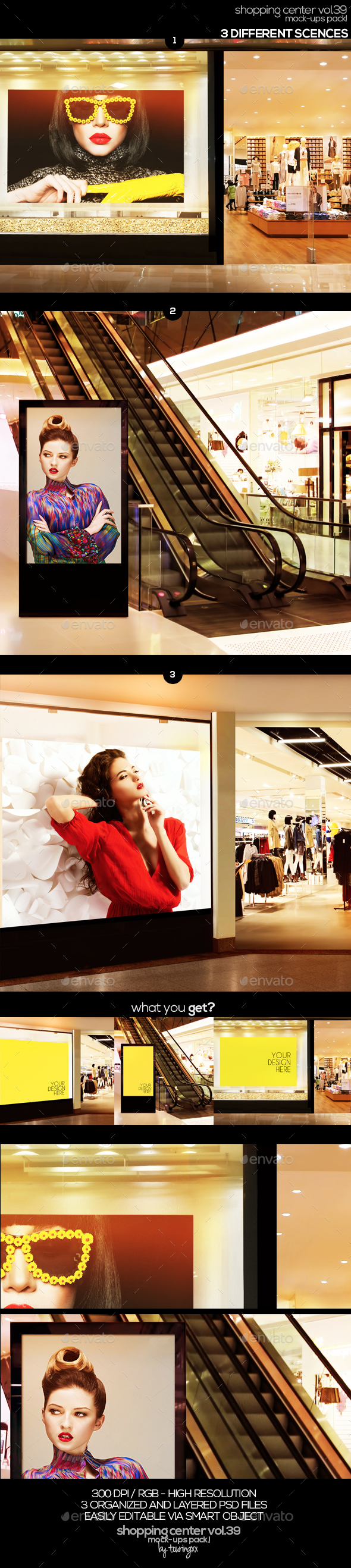 Shopping Center Vol.39 Mock Ups Pack - Product Mock-Ups Graphics