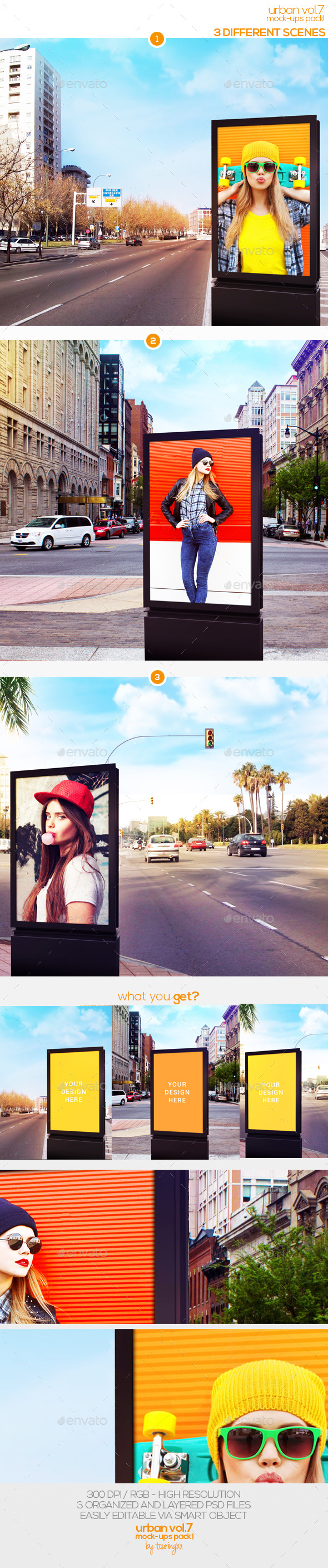 Urban Vol.7 Mock Ups Pack - Product Mock-Ups Graphics