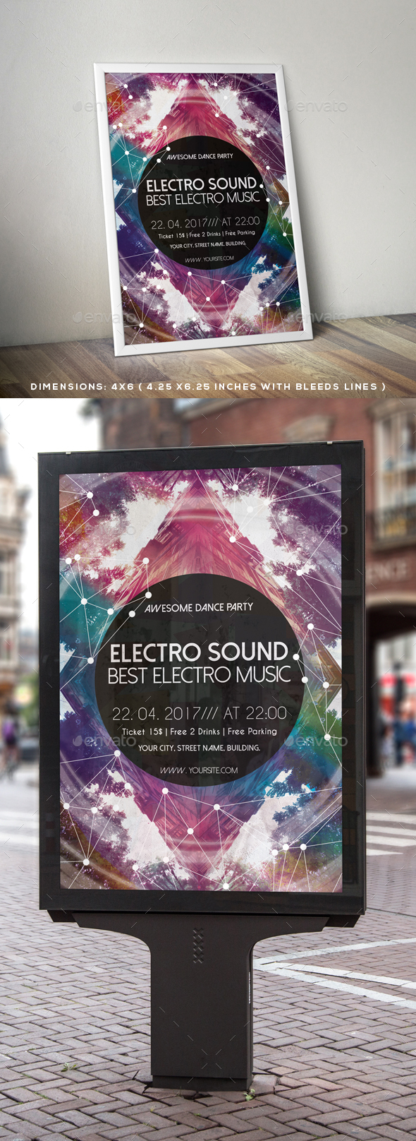 Electro Sound Flyer Poster - Clubs & Parties Events