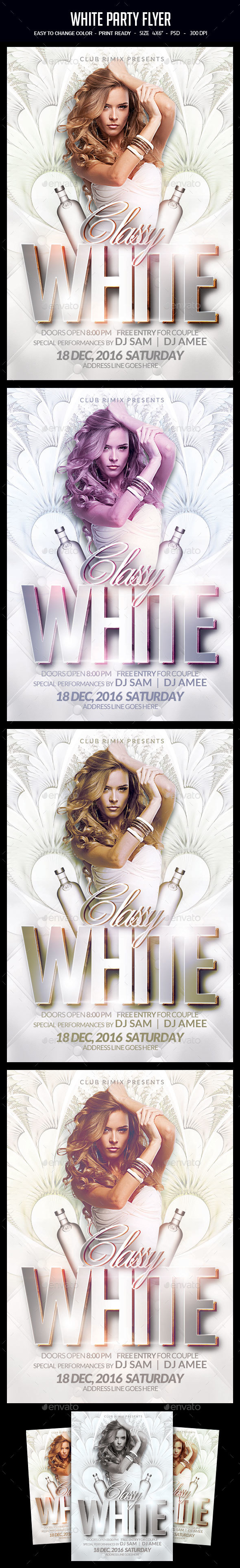 White Party Flyer - Clubs & Parties Events