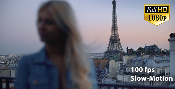 Girl on Paris Rooftop