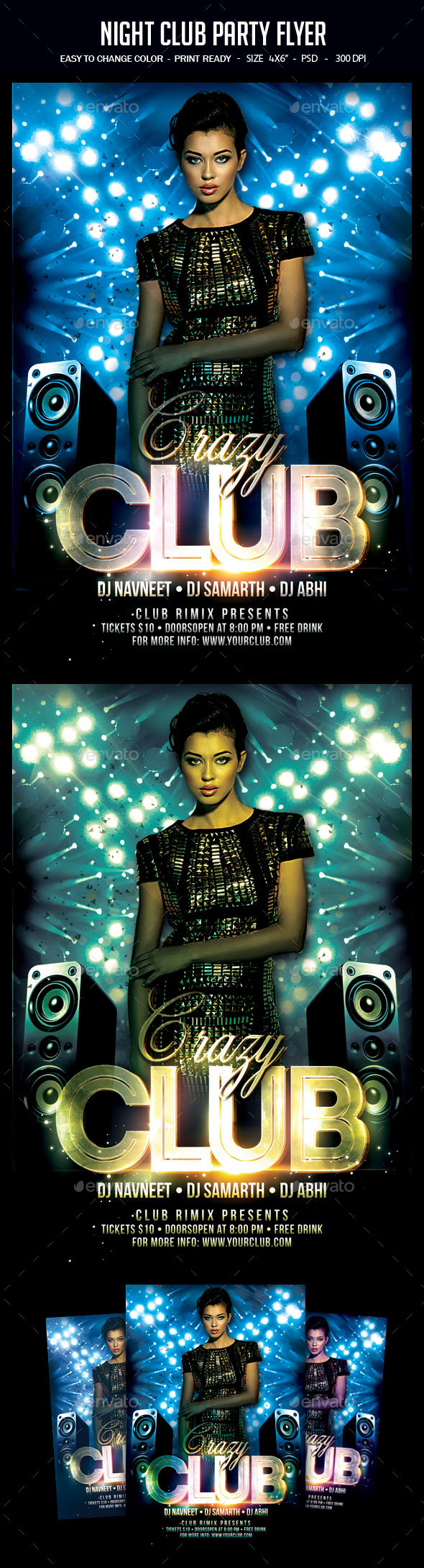 Night Club Party Flyer - Clubs & Parties Events