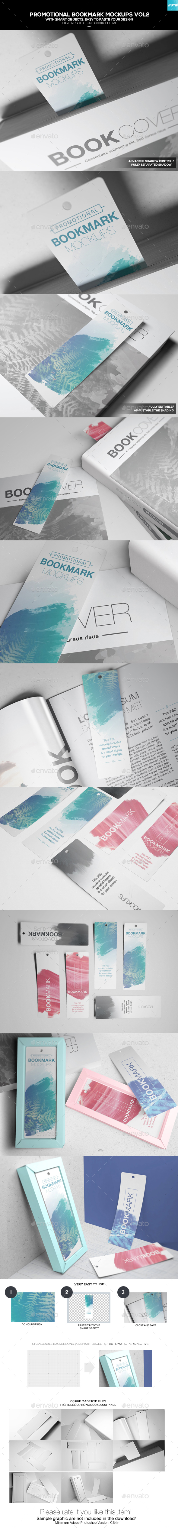 Download Promotional Bookmark Mockups Vol2 by Wutip | GraphicRiver